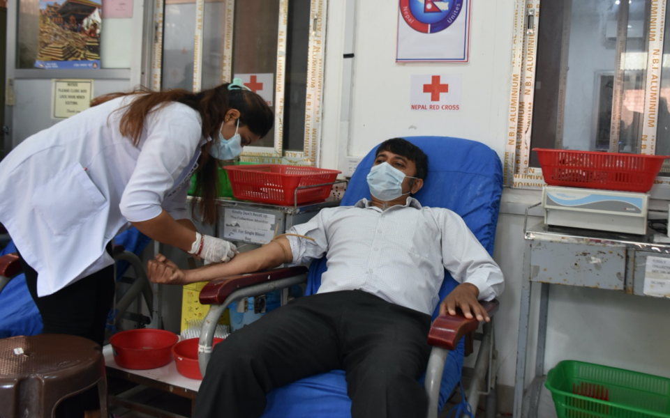 man-donating-blood